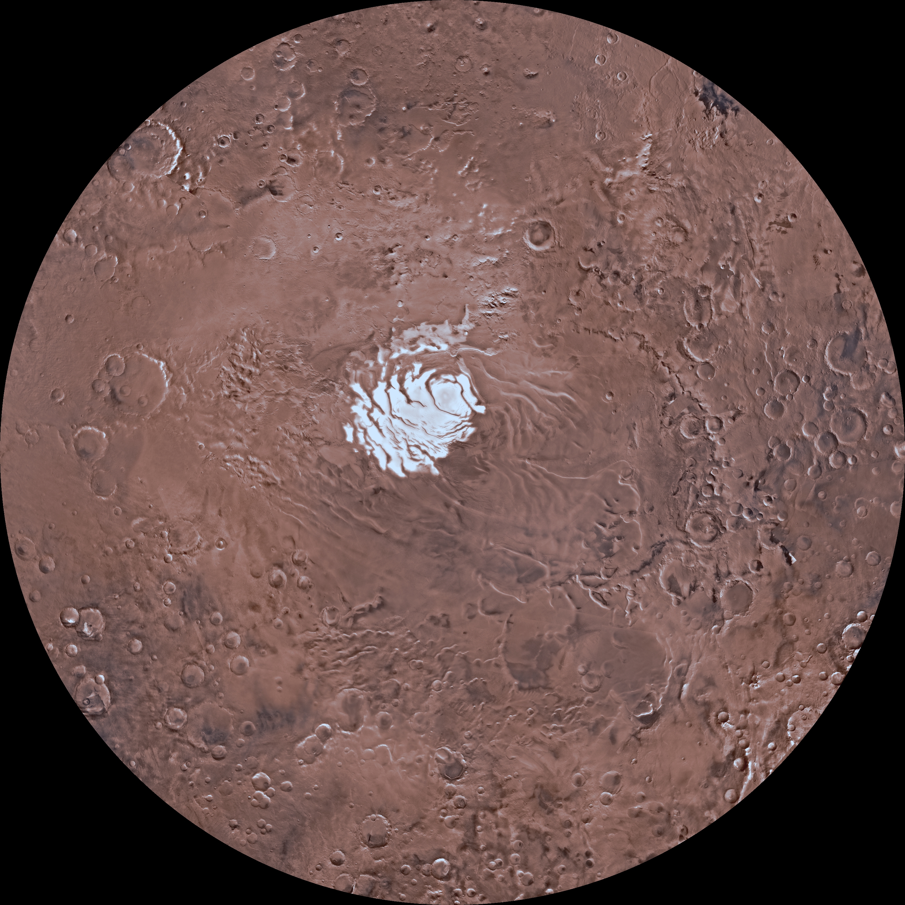 Viking-Mosaik der Mars-Südpolarregion